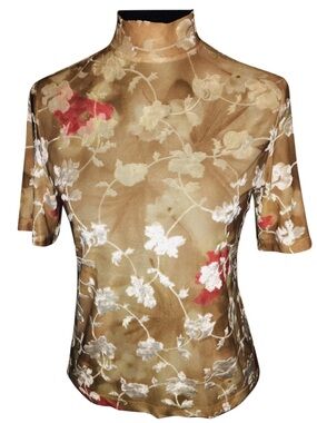 St. John Sport by Marie Gray Black Label floral print top